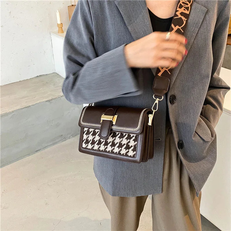 Square Personality Ladies Shopper Shoulder Bag