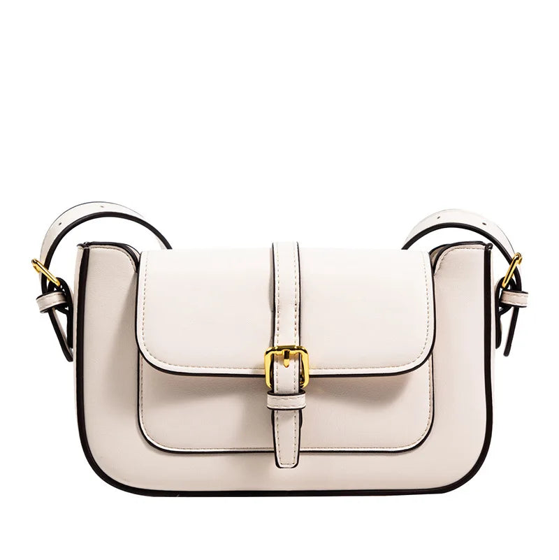 Retro Small Shoulder Bag Chain PU Leather Underarm Bags