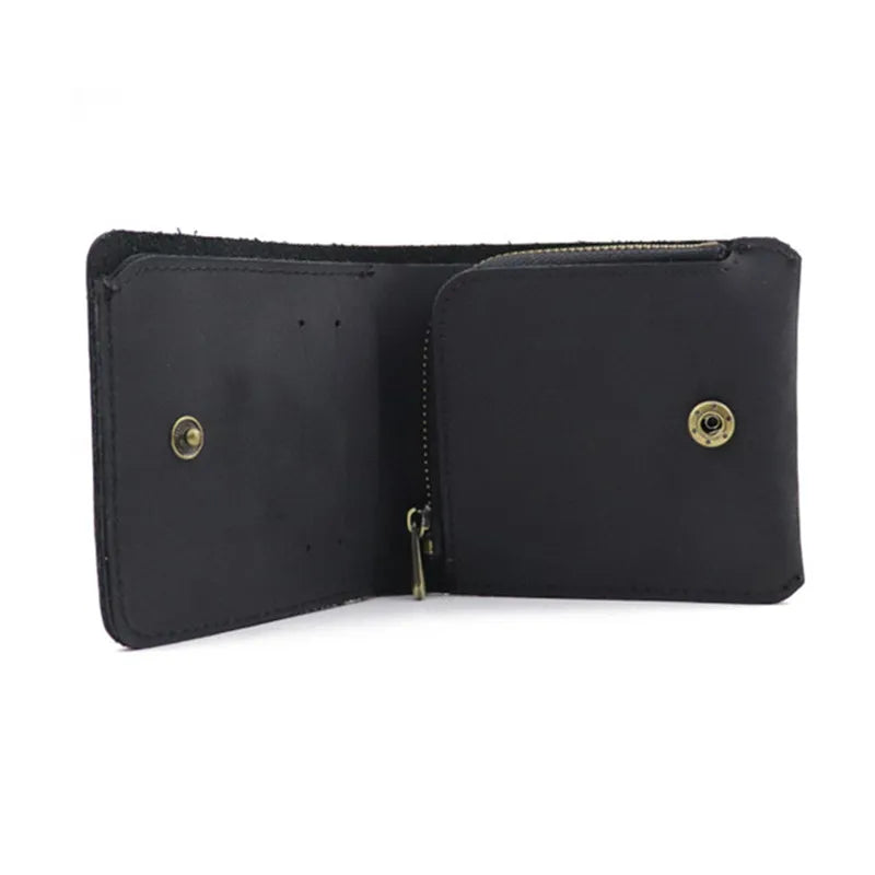 High-Quality Crazy Horse Leather Wallet for Men