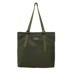 Vintage Nylon Shoulder Bag for Women Men Waterproof Tote