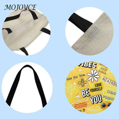 Reusable Shopping Bags Printing Grocery Bags Portable Foldable Women Shoulder Ba