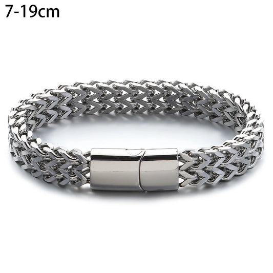 Rhinestone Bracelet Cuban Link Silver Jewelry Bracelet