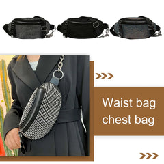 Sparkling Rhinestone Chain Crossbody Bag for Women