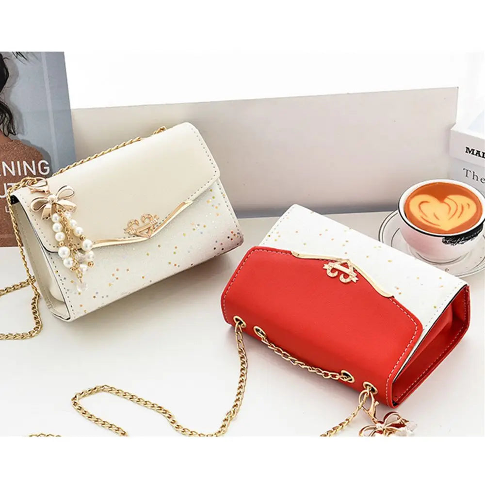 Rhinestone Shoulder Bag Diamonds Crossbody Purse Shining Clutch Square