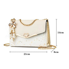 Rhinestone Shoulder Bag Diamonds Crossbody Purse Shining Clutch Square
