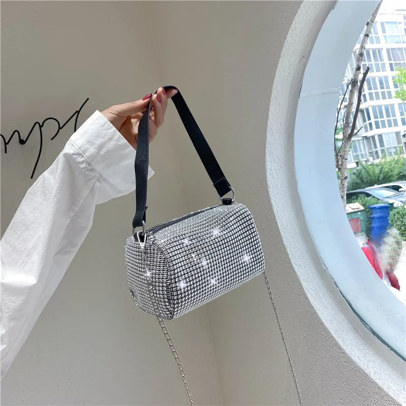 Rhinestone Women's Bag Large Capacity Crossbody Bag