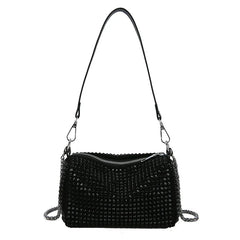 Rhinestone Chain Messenger Bag Women's Handbag