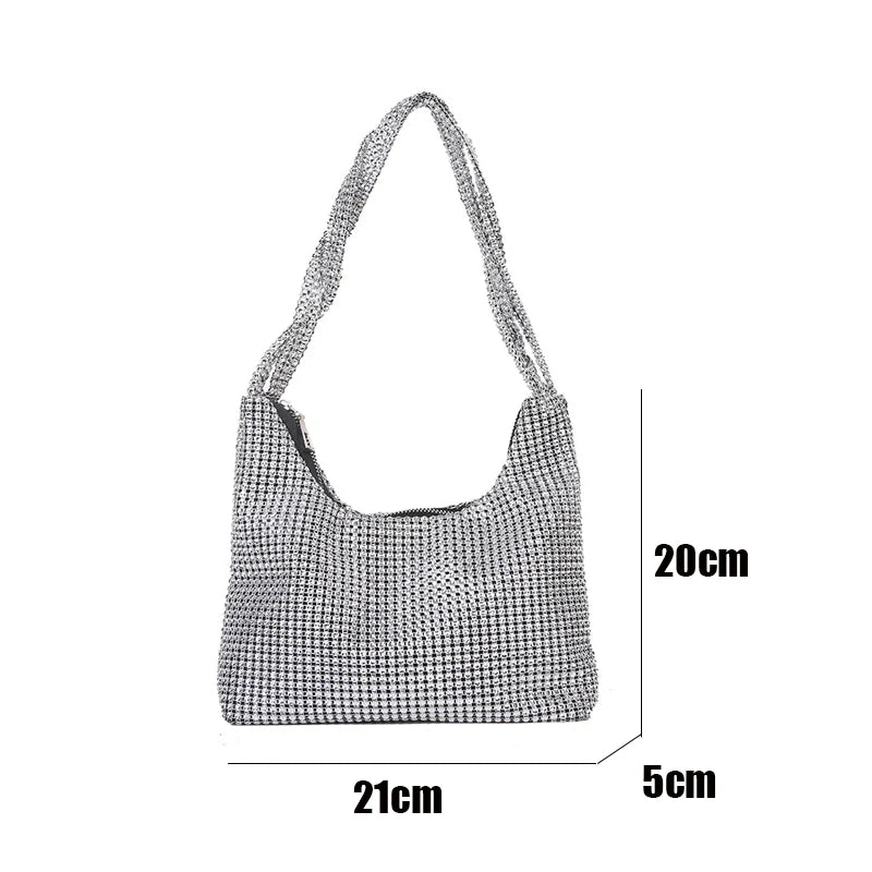 Rhinestones Evening Clutch Bag Diamonds Dinner Wedding Purse for Women