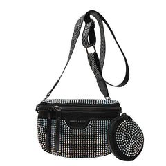 Rhinestones Waist Bag For Women Waist Belt Bags Shoulder Crossbody Chest Bags
