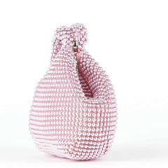 Metal Evening Clutch Bag Lady Diamond Handbag Wedding Bag