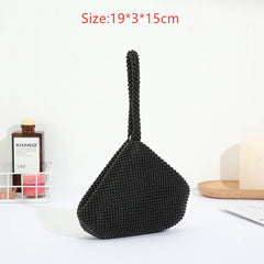Metal Evening Clutch Bag Lady Diamond Handbag Wedding Bag