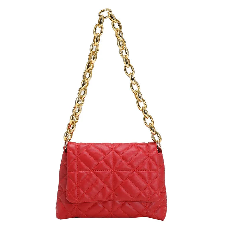 Rhombus Chain Small Women's Shoulder Bag Square Messenger Bag