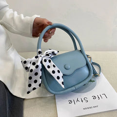 Ribbon Handbag Western Style One-shoulder Messenger Bag