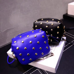 Rivet Mini Bags Women Leather Messenger Shoulder Crossbody Handbags