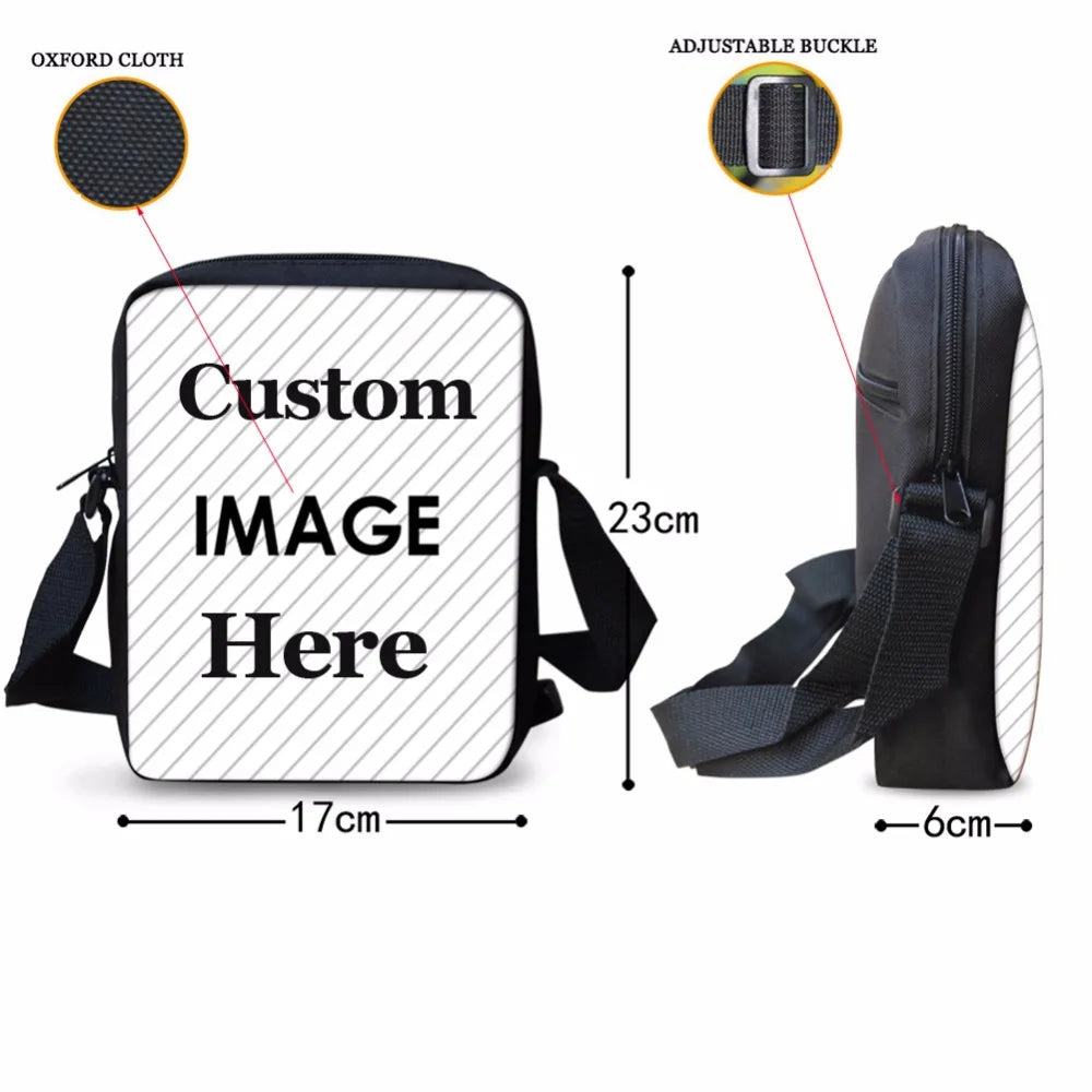 Rock Music Pattern Shoulder Messenger Bag for Girls Crossbody Phone Bag
