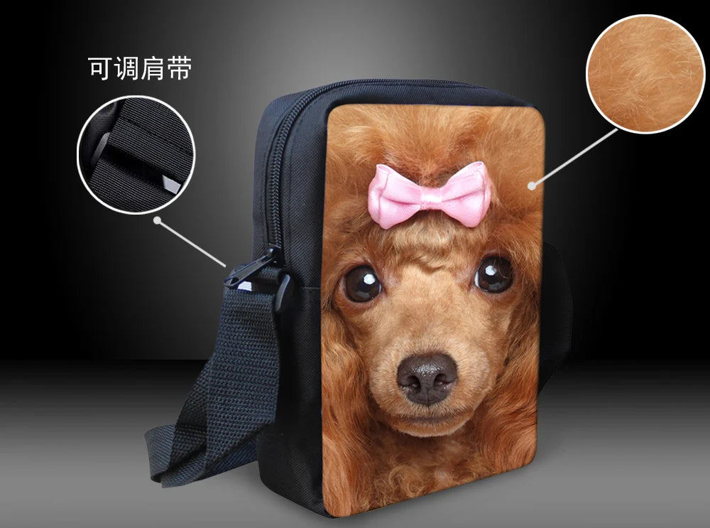 Rock Music Pattern Shoulder Messenger Bag for Girls Crossbody Phone Bag