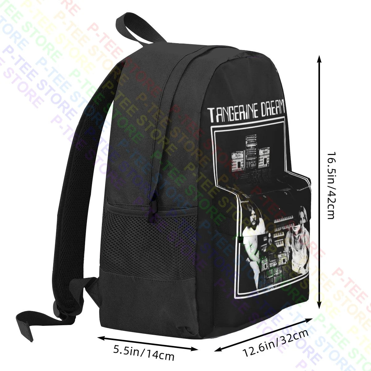Vintage Tangerine Dream Krautrock Large Capacity Backpack