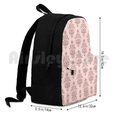 Rose Haunted Mansion Wallpaper Carving Hiking Backpack