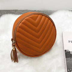 Round Handbags Bag High PU Leather Women Crossbody Bags For Women Chain Shoulder
