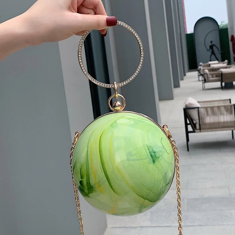 Small Totes Metal Handle PVC Women's Handbag