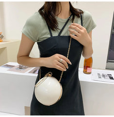 Small Totes Metal Handle PVC Women's Handbag
