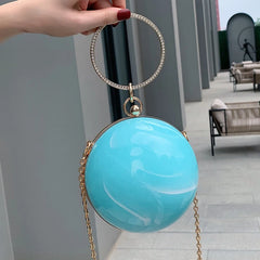 Small Totes Metal Handle PVC Women's Handbag