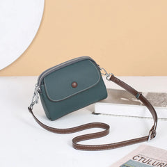 Women Small Leather Crossbody Bag Shoulder Sling Purse