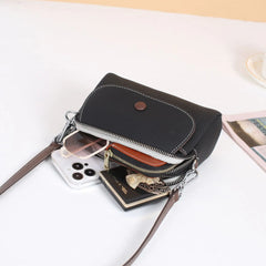 Women Small Leather Crossbody Bag Shoulder Sling Purse