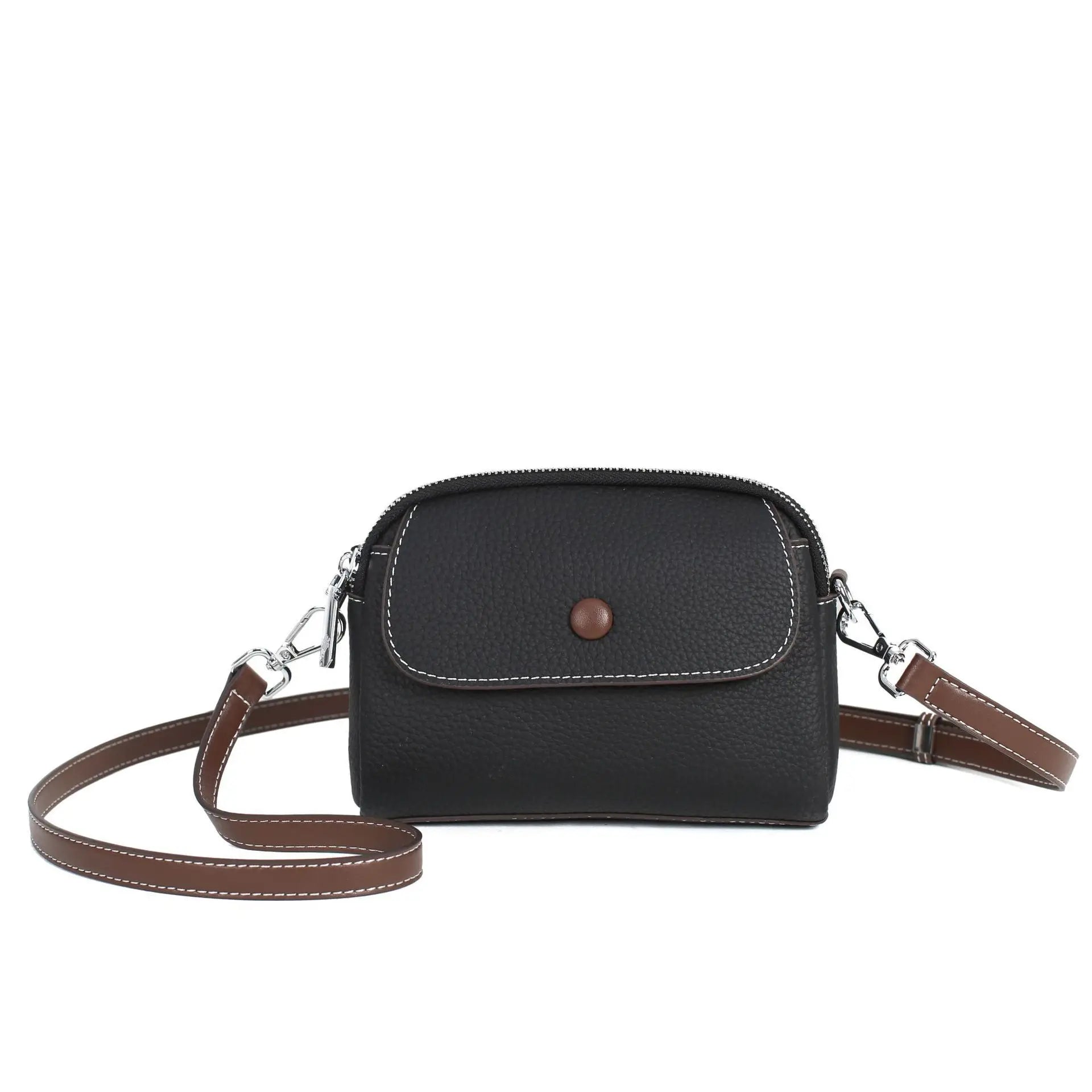 Women Small Leather Crossbody Bag Shoulder Sling Purse