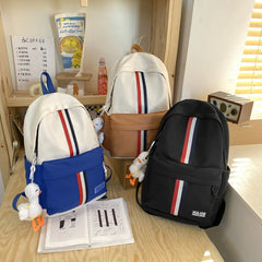 Girls School Bag Laptop Rucksack Shoulder Backpack Multi-Pocket Girls Solid