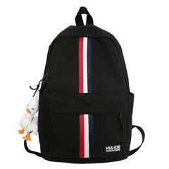 Girls School Bag Laptop Rucksack Shoulder Backpack Multi-Pocket Girls Solid