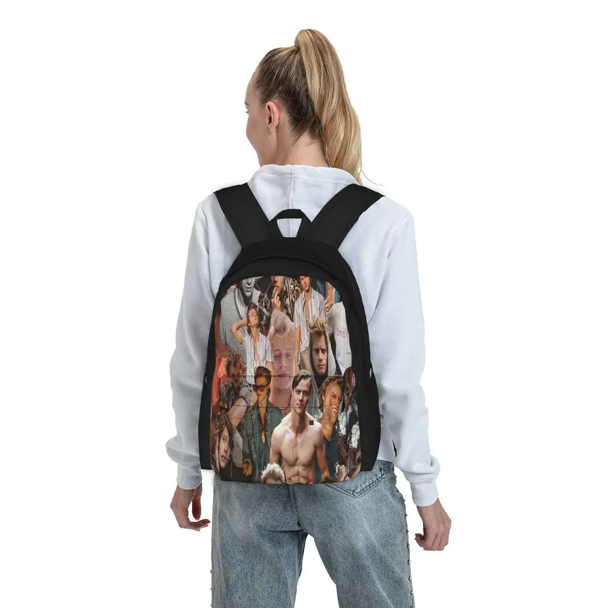 Rudy Pankow Photo Collage Backpacks Men's Backpacks Bags For Women