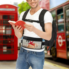 Waterproof Running Waist Bag Beach Pattern Pack Men Women Jogging Belt Bag