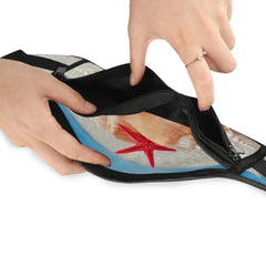 Waterproof Running Waist Bag Beach Pattern Pack Men Women Jogging Belt Bag