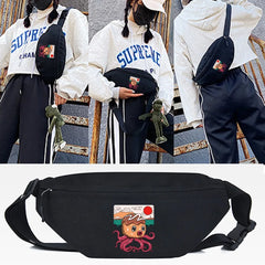 Pizza Print Waist Bags Casual Unisex Chest Pack Traveling Bum Bag