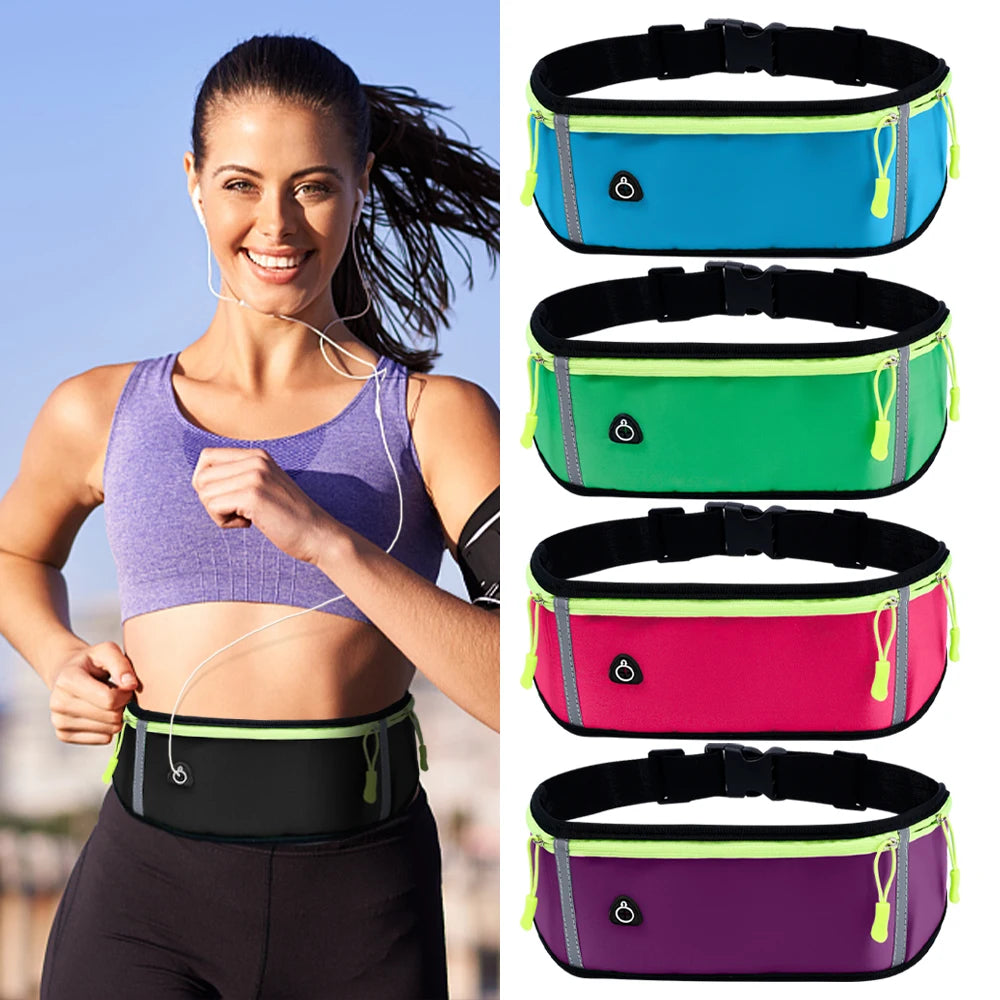Waterproof Sports Waist Bag for Women Men Gym Belt Bag
