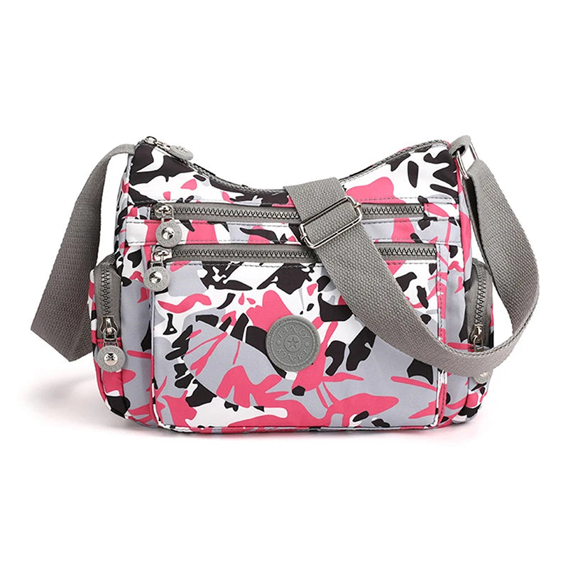 Rural Style Crossbody Ladies Shoulder Bag Nylon Waterproof Handbag