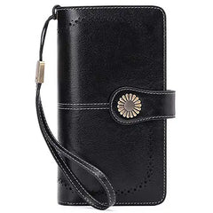 SENDEFN Women Wallets Large Capacity Clutch Purse Split Leather