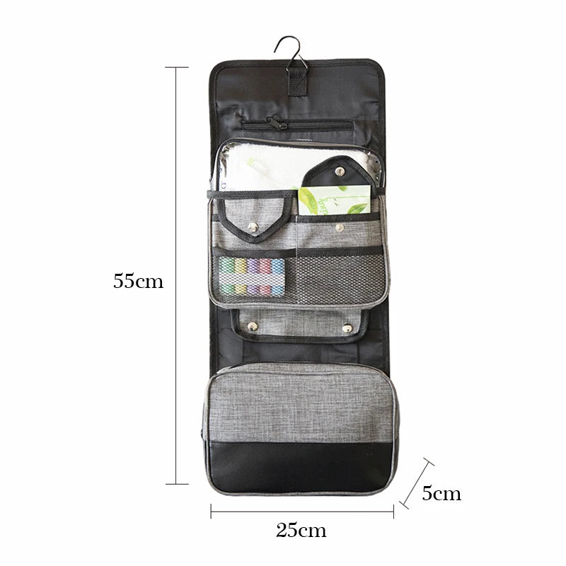 Portable Foldable Hook Wash Bag Organizer for Men and Women