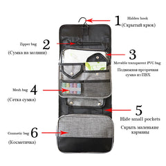 Portable Foldable Hook Wash Bag Organizer for Men and Women