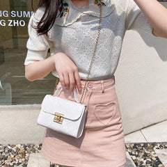 Small Women's Crossbody Handbag Casual Clutch PU Shoulder Bag