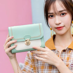 Shiyun Winter Crossbody Bag Chain PU Leather Ladies Messenger Bag