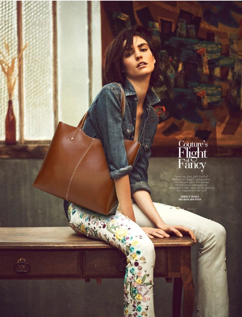 Women Handbag Leather Shoulder Bags Messenger Bags Ladies Casual