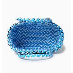 PVC Women Bucket Bag Canday Small Woven Handbag