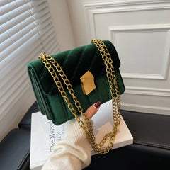 Women's Winter Suede Shoulder Bag Crossbody Handbag