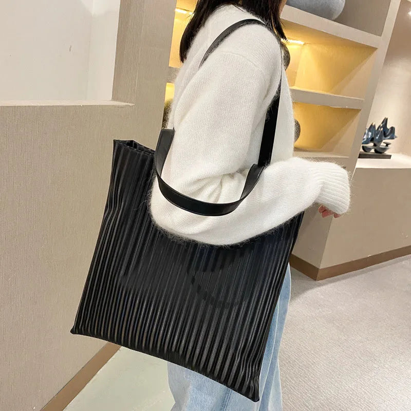 Casual Leather Shoulder Bag Totes Large Capacity Shopper
