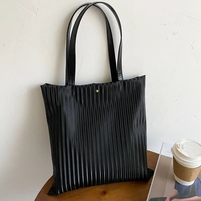 Casual Leather Shoulder Bag Totes Large Capacity Shopper