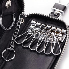 Leather Unisex Key Wallet Multifunction Keys Organizer Men Car Key Holders