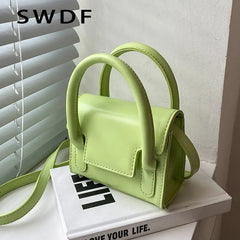 Women's Square Shoulder Bag Messenger Handbag