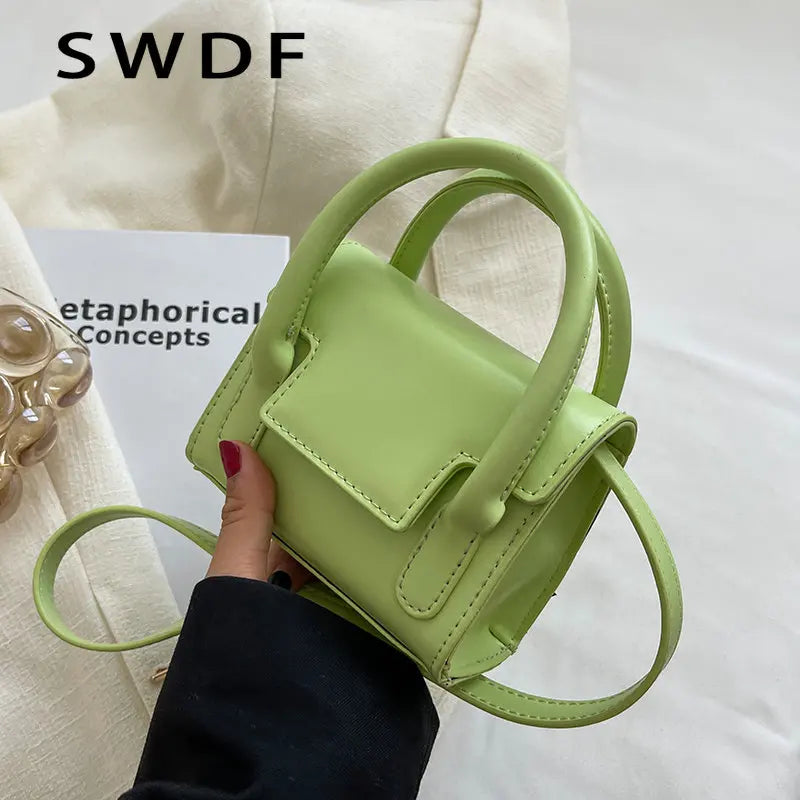 Women's Square Shoulder Bag Messenger Handbag
